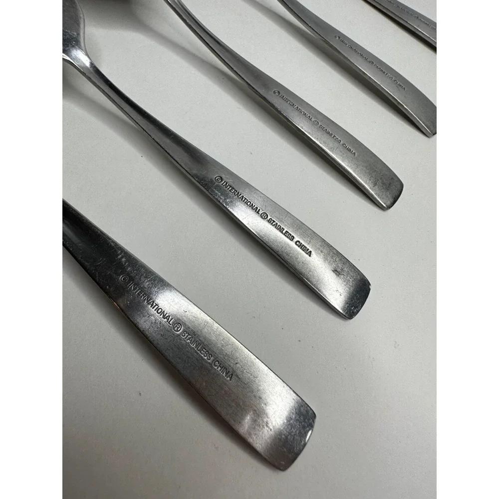 International‎ Stainless Flatware Satin Fork Spoon Set 5 Pcs Replacement